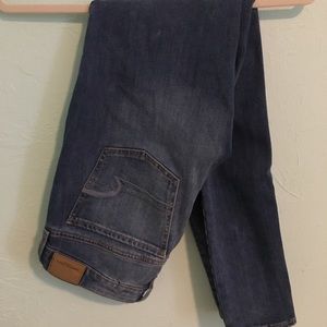 American Eagle medium wash skinny jeans